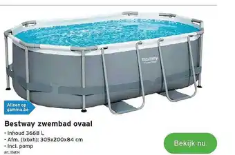 GAMMA Bestway Zwembad Ovaal aanbieding