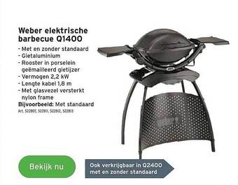 GAMMA Weber Elektrische Barbecue aanbieding