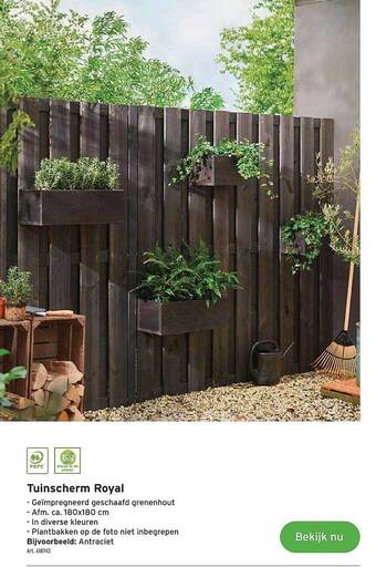 GAMMA Tuinscherm Royal aanbieding