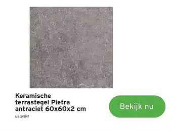 GAMMA Kerastrada Keramische Pietra Antraciet aanbieding