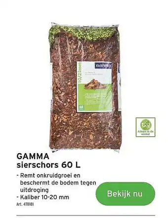 GAMMA Gamma Sierschors aanbieding
