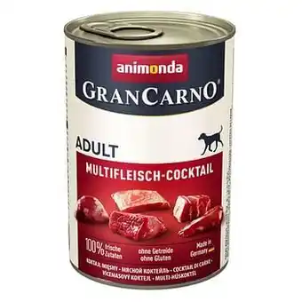 Zooplus Animonda GranCarno Original Adult 6 x 400 g - Rund Puur aanbieding