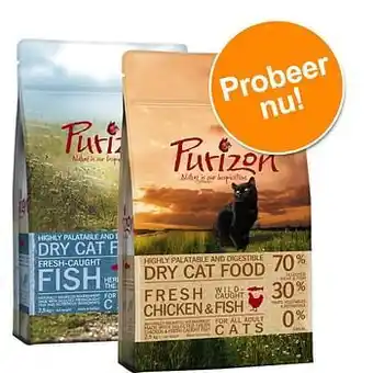 Zooplus 2x400g Adult Lam met Vis & Vis Purizon Kattenvoer aanbieding