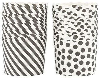 HEMA HEMA Muffinvormpjes - 25 Stuks (grijs) aanbieding