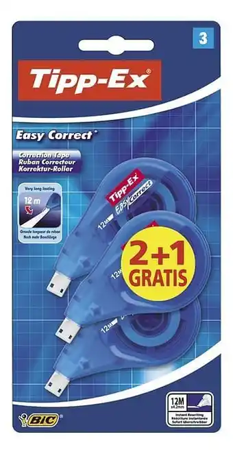 Tipp-Ex correctieroller Easy Correct - 3 stuks