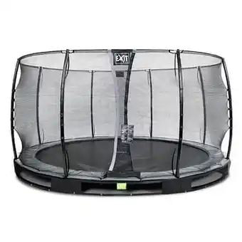 Brico Exit in-ground trampoline Elegant met veiligheidsnet Economy ø427cm zwart aanbieding