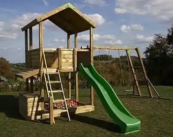 Dreamland Fox play schommel Sacramento Monkey Bar Shop met groene glijbaan aanbieding