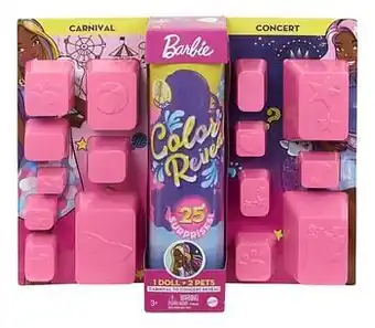 Dreamland Barbie mannequinpop Color Reveal Carnival to Concert aanbieding