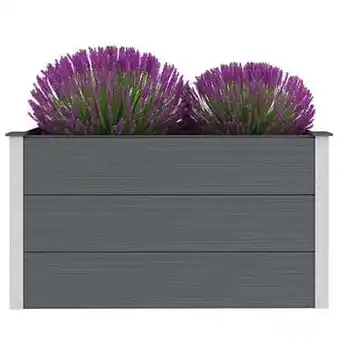 Brico VidaXL plantenbak verhoogd 100x50x54cm HKC grijs aanbieding