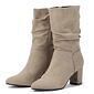 Berca Shoes Sprox Laars Dames Trend Zaklaars - Beige aanbieding