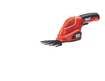 Brico Black+Decker gras -en heggenschaar op accu GSL200-QW 3,6V aanbieding