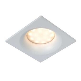 Leen Bakker Lucide inbouwspot Ziva - wit - 8,5x8,5 cm - Leen Bakker aanbieding