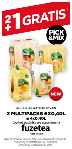 Prik en Tik Fuze Tea aanbieding
