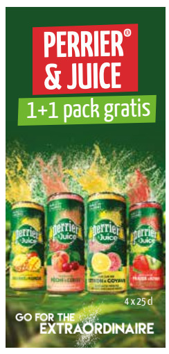Prik en Tik Perrier & Juice aanbieding