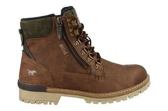 Berca Shoes Mustang Bottine Heren Functionele Rits Trend Bergsluiting - Bruin aanbieding