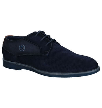 Bugatti Blauwe Geklede Veterschoenen promotie bij Torfs