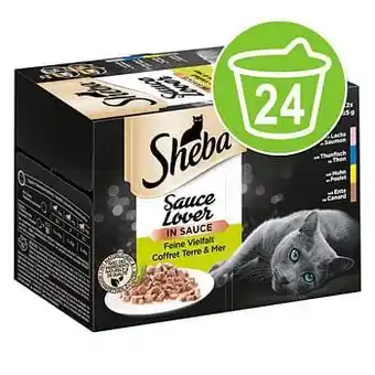 Zooplus 24x85g Variaties in Kuipjes Selection in Saus Sheba Kattenvoer aanbieding