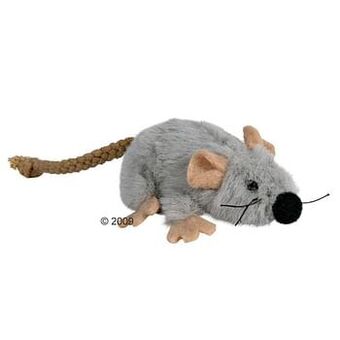 Zooplus Trixie Kattenspeelgoed Muis van Pluche met Kattenkruid 7cm aanbieding