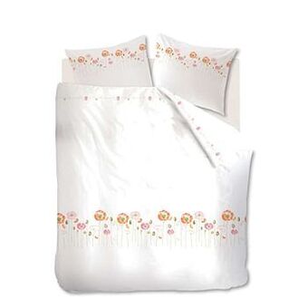 Marjolein Bastin dekbedovertrek Field Bouquet - rood - 200x200/220 cm - Leen Bakker