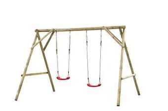 Brico SwingKing dubbele schommel Eline 300x220x210cm aanbieding