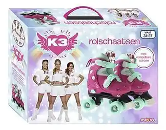 Dreamland Rolschaatsen K3 maat 34-37 aanbieding