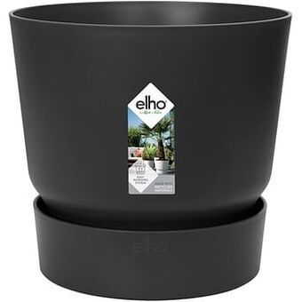 Brico Elho bloempot Greenville rond 47cm zwart aanbieding