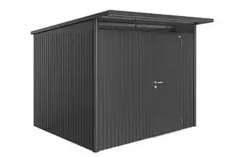 Brico Biohort tuinhuis AvantGarde A6 met enkele deur donkergrijs 260x260cm aanbieding