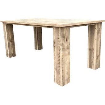 Brico Wood4You tuintafel ’Texas’ steigerhout 200 x 76 cm aanbieding