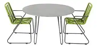 Dreamland Ocean tuinset Ibiza Ø 90 cm / Ibiza groen - 2 stoelen aanbieding