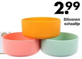 Wibra Siliconen schaaltje aanbieding