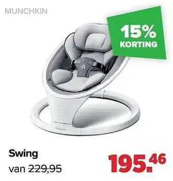 Baby-Dump Munchkin swing aanbieding