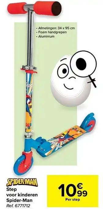 Carrefour Step voor kinderen spider-man aanbieding