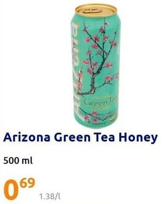 Action Arizona green tea honey aanbieding