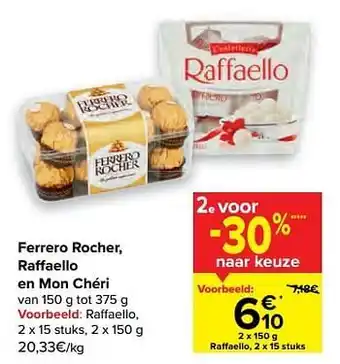 Carrefour Raffaello aanbieding