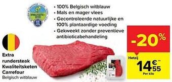 Carrefour Extra rundersteak kwaliteitsketen carrefour aanbieding