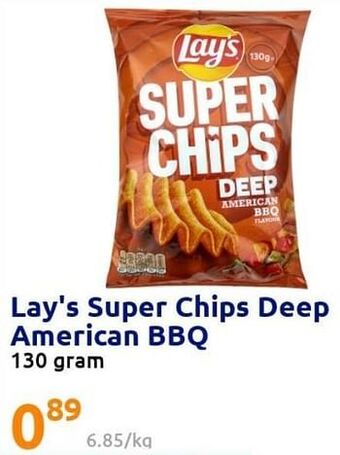 Action Lay`s super chips deep american bbq aanbieding
