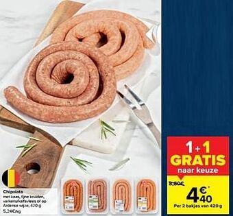 Carrefour Chipolata aanbieding