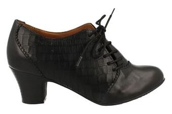 Berca Shoes Brako Veterschoen Dames Brako Anatomics Volledig Leder Comfort - Zwart aanbieding