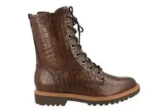 Berca Shoes Tamaris Bottine Dames Trend Dierenprint - Cognac aanbieding