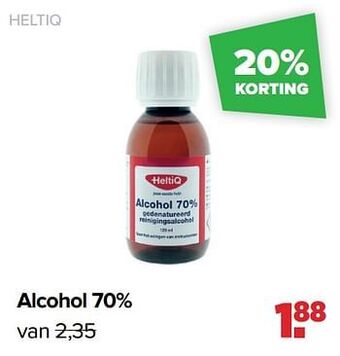 Baby-Dump Heltiq alcohol 70% aanbieding