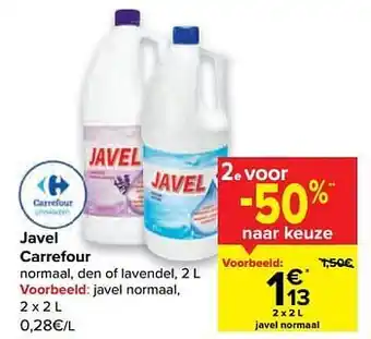 Carrefour Javel normaal aanbieding
