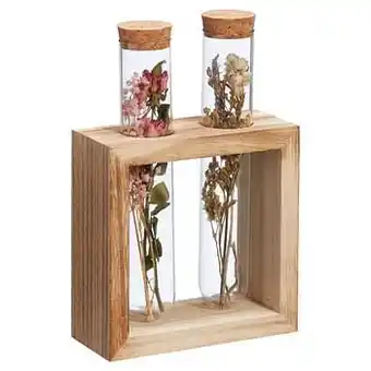 Kwantum Bloem In Glas Bruin aanbieding
