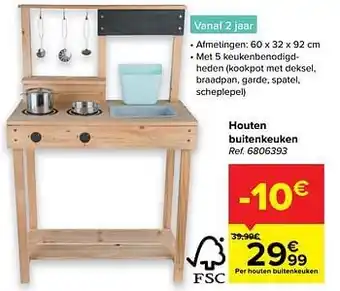 Carrefour Houten buitenkeuken aanbieding