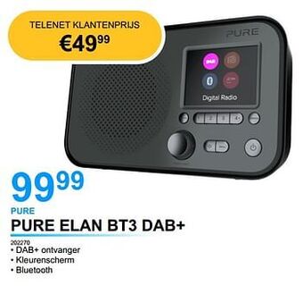 Pure elan bt3 dab+