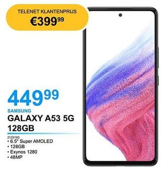 AUVA Samsung galaxy a53 5g 128gb aanbieding