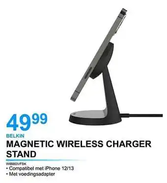 AUVA Belkin magnetic wireless charger stand wib003vfbk aanbieding