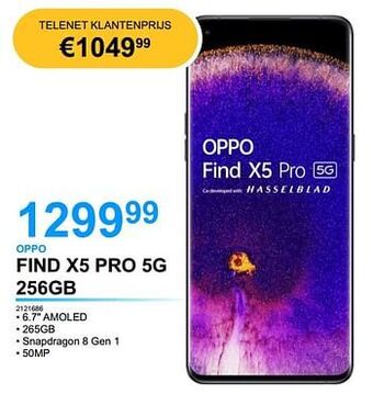 AUVA Oppo find x5 pro 5g 256gb aanbieding