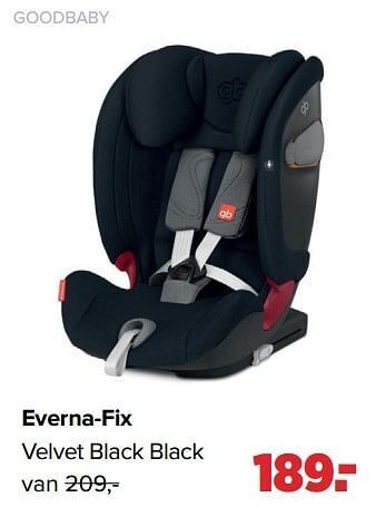 Baby-Dump Goodbaby everna-fix velvet black black aanbieding
