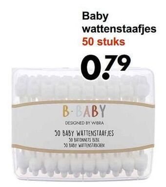 Wibra Baby wattenstaafjes aanbieding
