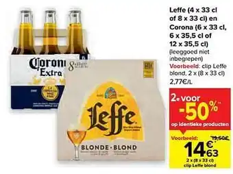 Carrefour Clip leffe blond aanbieding